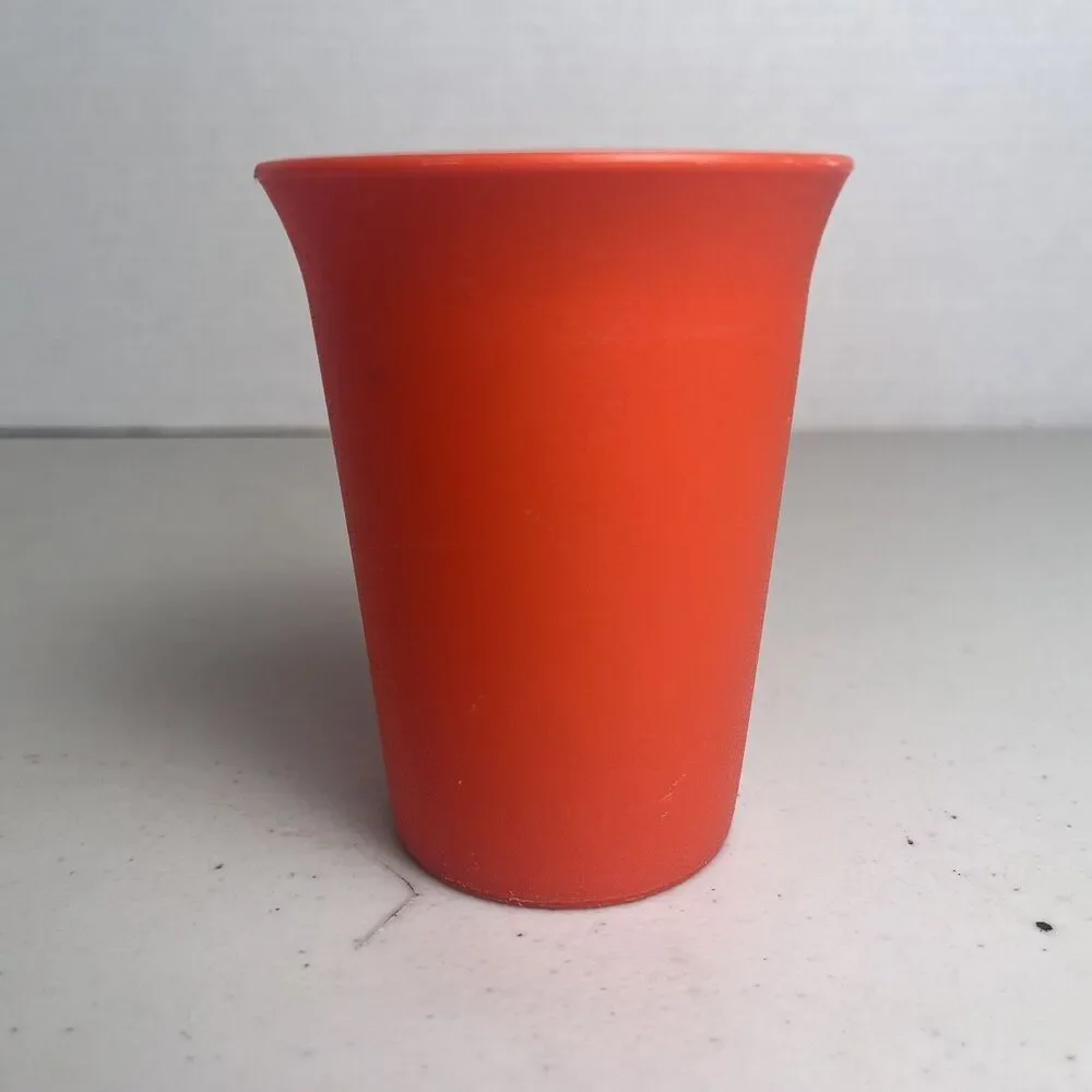 Tupperware Vintage Style Bell Tumblers 7oz Kids Cups Lot Harvest Primary COLORS